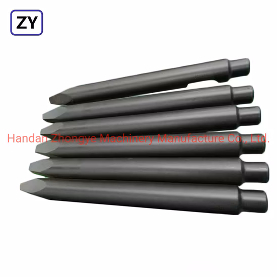 Atlas Montabert Model Hydraulic Hammer Moil Blunt Wadge Heat Type Drill Rod Breaker Chisel