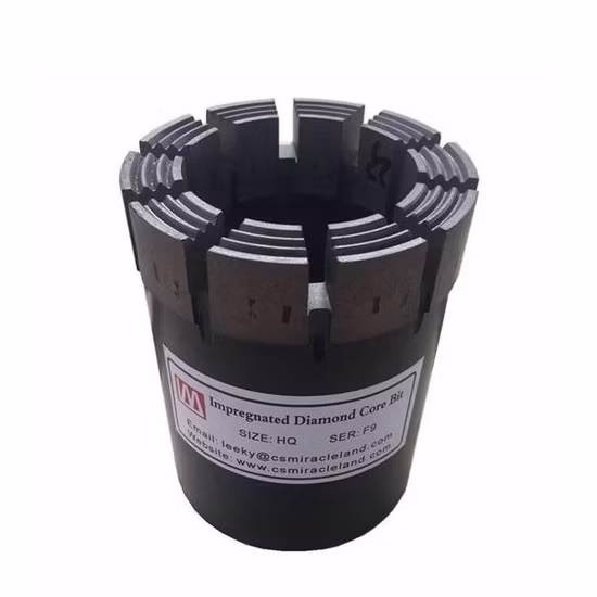 Bq Nq Hq Pq Impregnated Diamond Core Drill Bits for Wireline